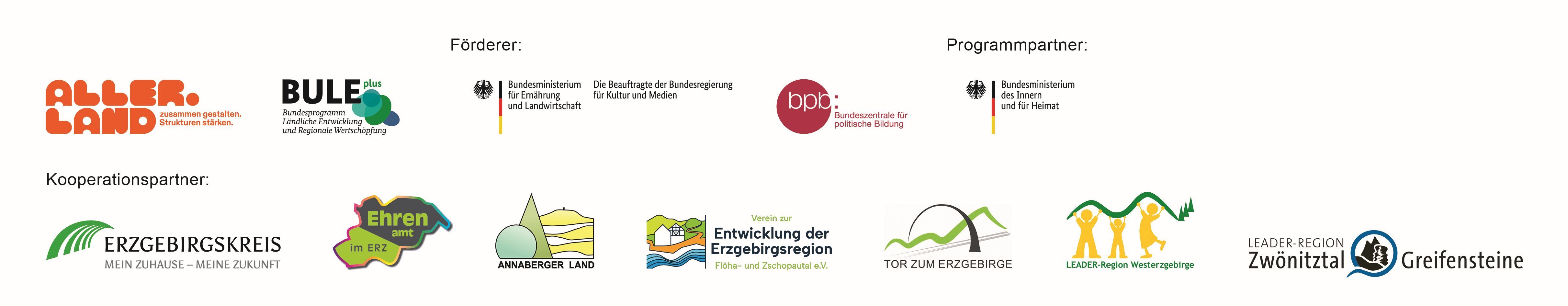 Logoleiste FoerdererProgrammpartnerKooperationspartner